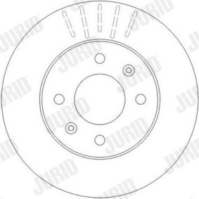 JURID 562269J Bremsscheiben TOYOTA RAV 4 II (CLA2_, XA2_, ZCA2_, ACA2_) 2.0 150 PS Otto