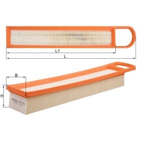 KNECHT LX 1969 Filtro de ar MINI Hatchback (R56) 1.4 75 cv Otto