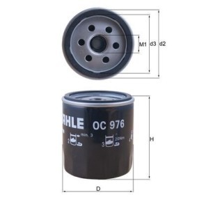 KNECHT OC 976 Filtro de óleo ROVER 400 (XW) 1.9 67 cv Diesel