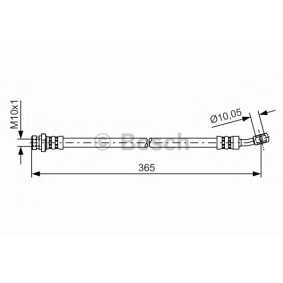BOSCH 1 987 481 456 Latiguillos de freno HYUNDAI TUCSON (JM) 2.0 136 cv Motor otto