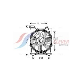 AVA COOLING SYSTEMS DW2141 Radiatore CHEVROLET SPARK (M300) 1.2 82 CV Motore a ciclo otto