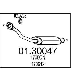 MTS 01.30047 Vorschalldämpfer CITROËN