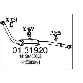 MTS 01.31920 Vorschalldämpfer SUZUKI