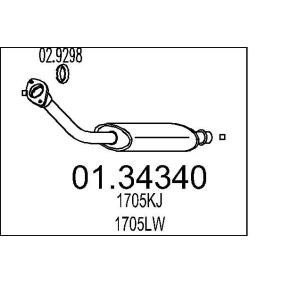 MTS 01.34340 Vorschalldämpfer CITROËN