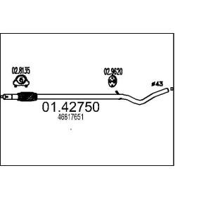 MTS 01.42750 Auspuffrohre FIAT PANDA (169)