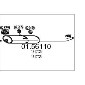 MTS 01.56110 Silenciador central LANCIA