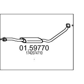 MTS 01.59770 Mittelschalldämpfer TOYOTA CELICA
