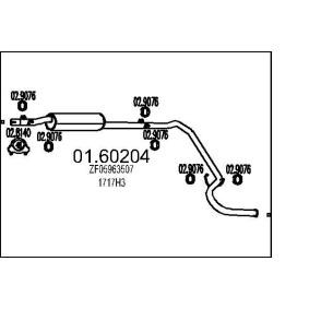 MTS 01.60204 Endschalldämpfer ALFA ROMEO