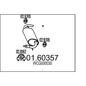 MTS 01.60357 Endschalldämpfer LAND ROVER