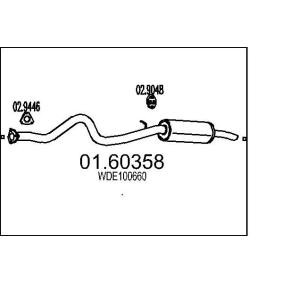MTS 01.60358 Endschalldämpfer LAND ROVER