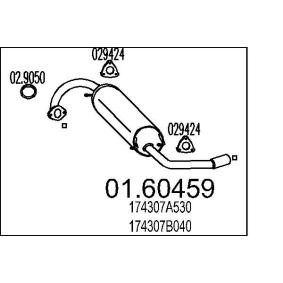 MTS 01.60459 Endschalldämpfer TOYOTA RAV 4