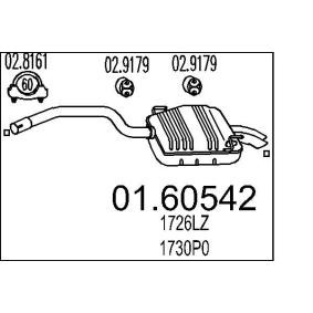MTS 01.60542 Marmitta LANCIA PHEDRA (179)