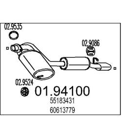 MTS 01.94100 Endschalldämpfer ALFA ROMEO