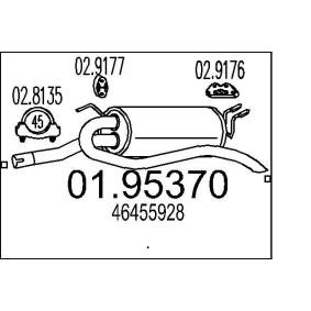 MTS 01.95370 Endschalldämpfer FIAT PALIO Weekend (178DX)