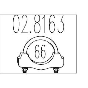 MTS 02.8163 Fascetta per tubo di scarico IVECO