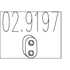 MTS 02.9197 Supporto marmitta VAUXHALL Frontera Mk1 (A) SUV (U92)