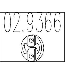 MTS 02.9366 Supporto marmitta PEUGEOT 407 (6D_)