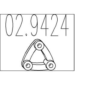 MTS 02.9424 Supporto marmitta VAUXHALL Frontera Mk1 (A) SUV (U92)