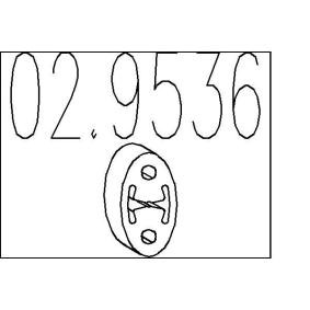 MTS 02.9536 Supporto marmitta CHEVROLET TACUMA