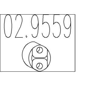 MTS 02.9559 Supporto marmitta SKODA YETI (5L)