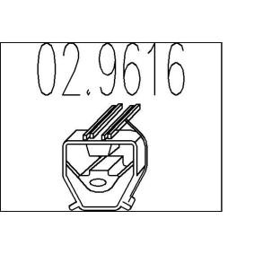 MTS 02.9616 Supporto marmitta PEUGEOT 407 (6D_)