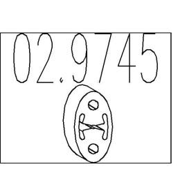 MTS 02.9745 Supporto marmitta FORD Focus Mk2 Van / Station Wagon