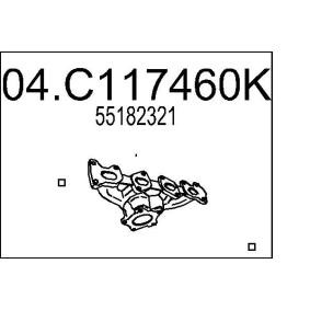 MTS 04.C117460K Colector de escape FIAT BRAVA