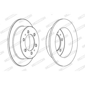 Compre Disco de travão da FERODO DDF1056-1 a um preço baixo por 59,07&nbsp;&euro;