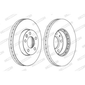 Compre Disco de travão da FERODO DDF333-1 a um preço baixo por 57,16&nbsp;&euro;