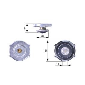 GATES RC135 Radiator cap CHRYSLER