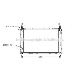 PRASCO AL2055 Kühler ALFA ROMEO 146 (930) 1.8 140 PS Otto