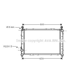 PRASCO ALA2055 Kühler ALFA ROMEO 146 (930) 1.8 140 PS Otto