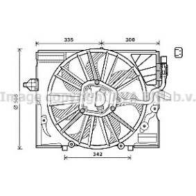 PRASCO BW7533 Kylfläkt BMW 5 Sedan (E60) 2.5 177 hk Bensinmotor