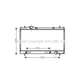 PRASCO CR2086 Radiator CHRYSLER NEON