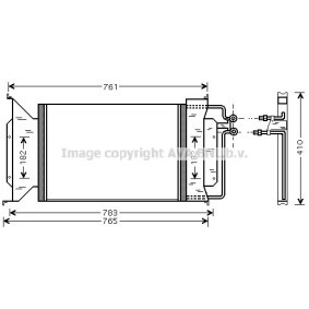 PRASCO CT5028 Radiatore aria condizionata CHEVROLET CAPRICE CLASSIC