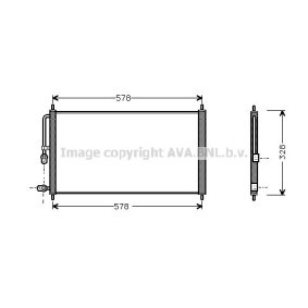PRASCO HD5083 Radiatore aria condizionata HONDA PRELUDE