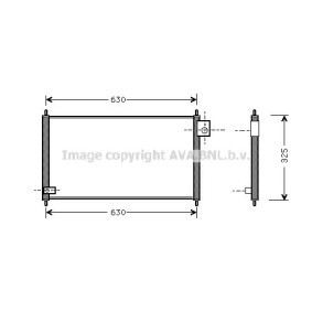 PRASCO HD5111 Radiatore aria condizionata HONDA PRELUDE