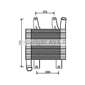 PRASCO HY4230 Intercooler HYUNDAI TERRACAN