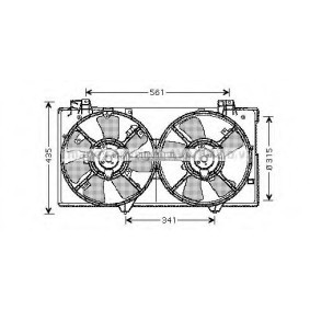 PRASCO MZ7528 Kjølevifte MAZDA 6 (GG)