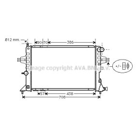 PRASCO OLA2252 Radiatore CHEVROLET ASTRA