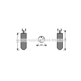 PRASCO RTD364 Klimatrockner RENAULT MEGANE 2 (BM0/1, CM0/1)