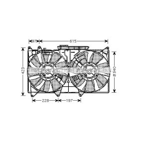 PRASCO TO7535 Ventilateur moteur LEXUS IS SportCross