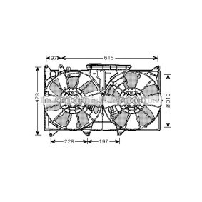 PRASCO TO7544 Ventilateur moteur LEXUS IS SportCross