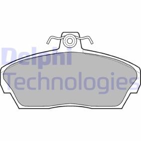 DELPHI LP911 Bromsbelägg ROVER 200 (RF) 1.1 60 hk Bensinmotor