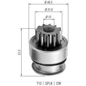 MAGNETI MARELLI 940113020261 Friløbsgear, starter PEUGEOT