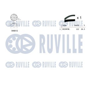 Compre Bomba de água + kit de correia dentada da RUVILLE 56340701 a um preço baixo por 128,27&nbsp;&euro;