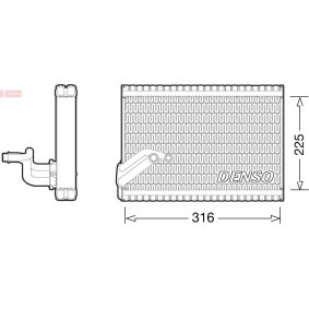 DENSO DEV21003 Evaporatore climatizzatore PEUGEOT