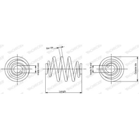 Compre Mola de suspensão da MONROE SP3251 a um preço baixo por 52,39&nbsp;&euro;