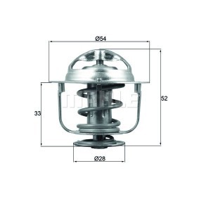 BEHR THERMOT-TRONIK TI 200 82 Termostat MAZDA 6 Station Wagon (GY) 2.3 162 hk Bensinmotor