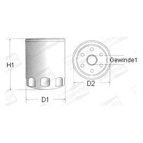 Compre Filtro de óleo da CHAMPION C165/606 a um preço baixo por 5,63&nbsp;&euro;